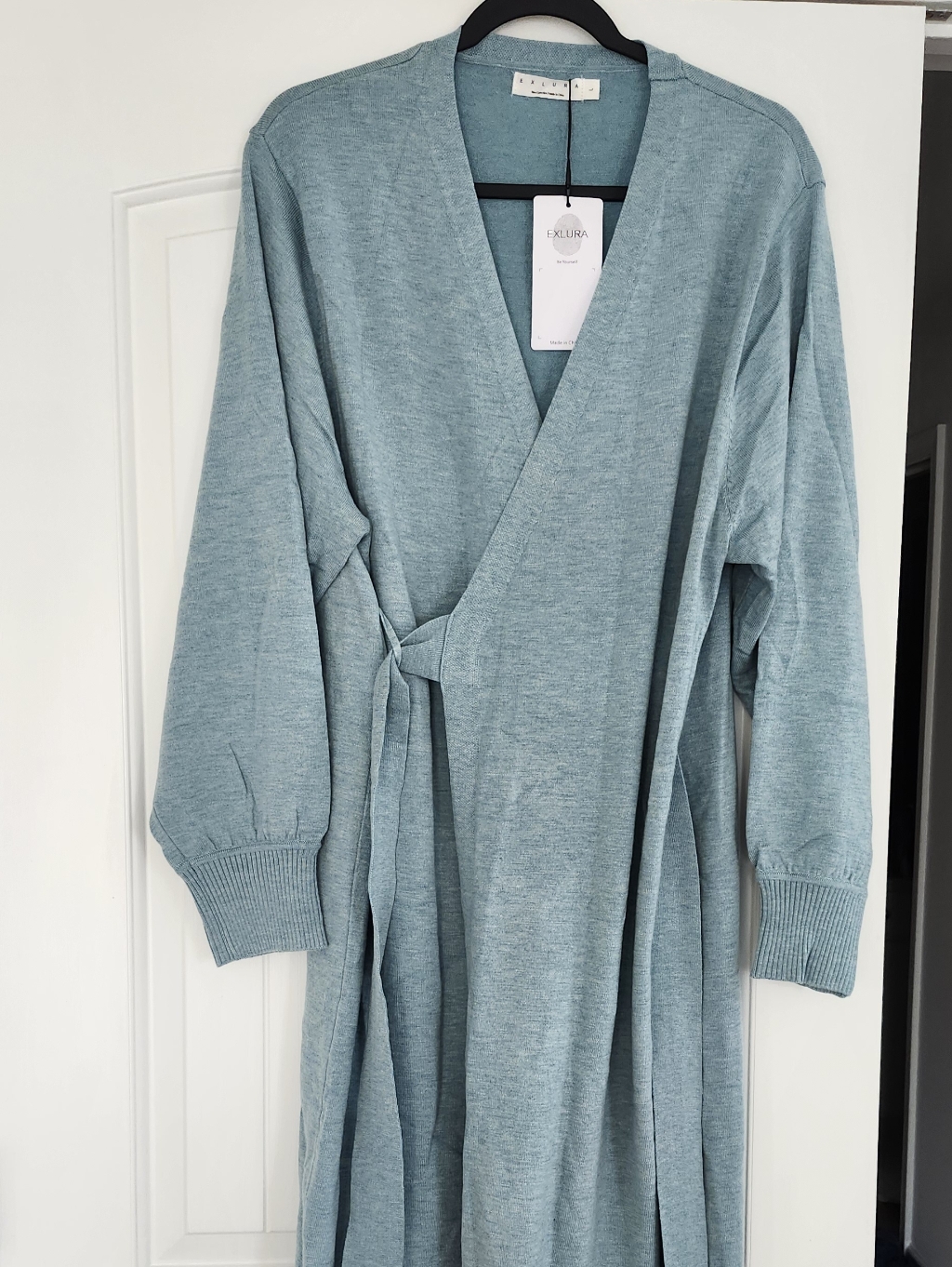 Exlura Women’s Long Sleeve Dress In Dusty Blue